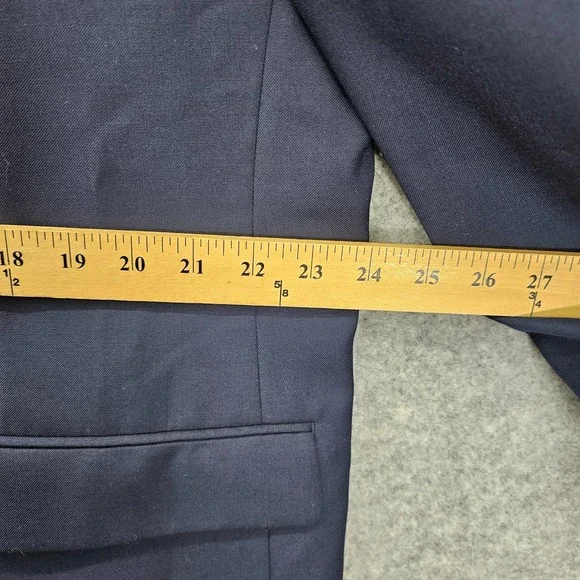 LAUREN Ralph Lauren Blazer Mens 48L Long Large Navy Wool Stretch Sport Coat Suit